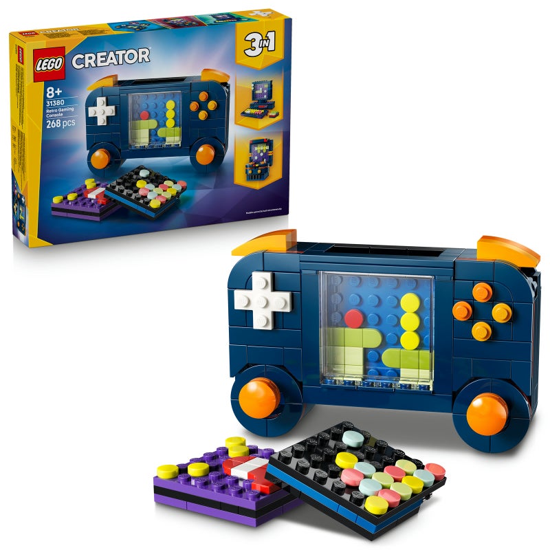 LEGO Creator 3-in-1 Retro Gaming Console 31380 Building Toy Set (268 Pieces) - Image 1